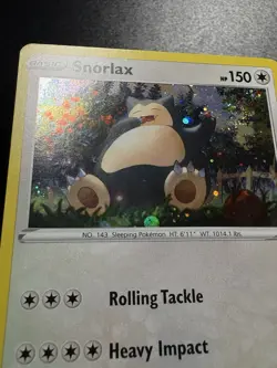 Snorlax W/Swirl Pokemon Sword+Shield NM Cosmos Holo #140 2020 Trading Card - Image 4