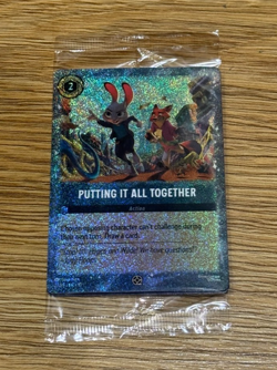 Genuine Sealed Disney Lorcana TCG Putting It All Together Movie Promo Foil Card - Image 1