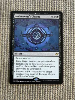 MTG Edge of Eternities Icetill Explorer Rare + Archenemy's Charm Rare Cards Set - Image 3