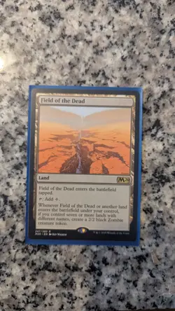 Magic: The Gathering 2x Field of the Dead Core Set 2020 Rare Land Regular - Image 1