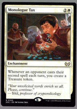Monologue Tax 0100 Non Foil Rare Duskmourn MTG Near Mint - Image 1