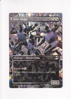 MAGIC THE GATHERING MTG TEENAGE MUTANT NINJA TURTLES FOOT NINJAS BORDERLESS (#2) - Image 1