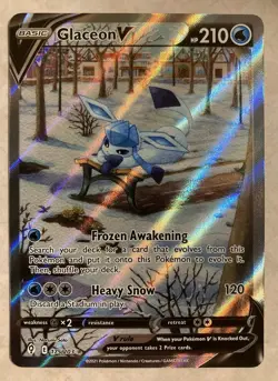 GLACEON V 175/203 Alt Art - Pokemon Sword & Shield Evolving Skies - TCG NM - Image 1