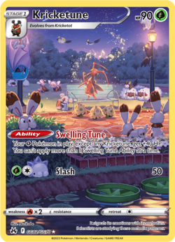 Pokemon TCG Kricketune GG02/GG70 Gallery Holo Rare Crown Zenith NM/M - Image 1