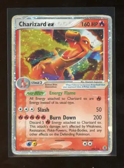 2004 Pokemon EX Fire Red & Leaf Green Charizard EX Holo Foil 105/112 - Image 1