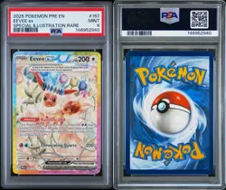 2025 Pokemon EEVEE EX 167/131 Prismatic Evolutions PRE EN SIR Holo English PSA 9 - Image 3
