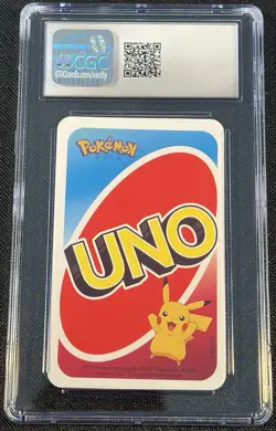2019 Pokemon Playing Cards Pocket Uno 7 Zacian Green CGC 9 - Image 3