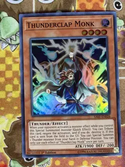 Yugioh Thunderclap Monk SAST-EN026 Single - Image 1