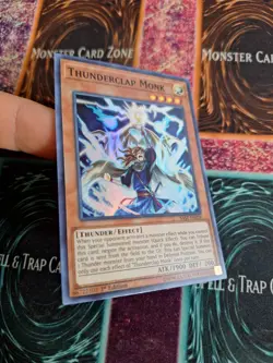 Yu-Gi-Oh! Thunderclap Monk SAST-EN026 Super Rare 1st Edition Near Mint b2/ - Image 2