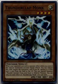 Thunderclap Monk Super Rare Savage Strike SAST-EN026 LP - Image 1