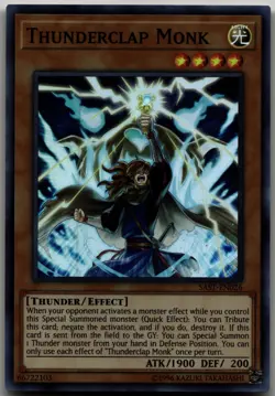 Thunderclap Monk Super Rare Savage Strike SAST-EN026 LP - Image 1