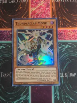 Yu-Gi-Oh! Thunderclap Monk SAST-EN026 1st Edition Super Rare NM - Image 1