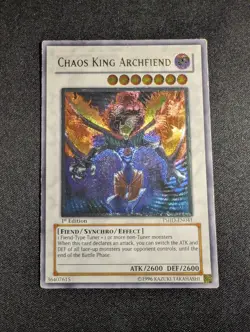 Yugioh - Chaos King Archfiend TSHD-EN041 Unlimited Ultimate Rare HP - Image 1