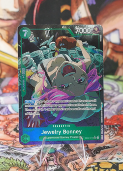 Jewelry Bonney EB02-015 One Piece TCG ENGLISH Green Alt 25th Anniversary - Image 1