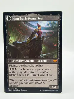 Henrika Domnathi Magic Gathering Card Crimson Vow, Innistrad, MINT - Image 2