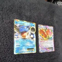 Pokemon Blastoise EX & Dragonite EX XY Evolutions Holo Card Lot - Image 3