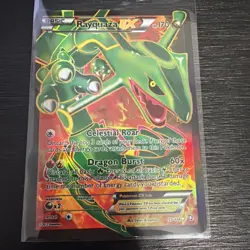 Pokemon Rayquaza EX Full Art Holo Ultra Rare Card Dragons Exalted 123/124 - Image 1