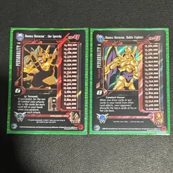 Score Dragon Ball GT CCG 2004 Nouva Shenron Personality Holo Card Lot (2 Cards) - Image 1