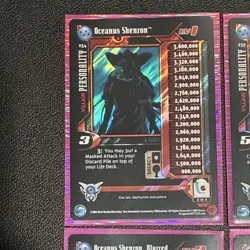 Score Dragon Ball GT CCG 2004 Oceanus Shenron Personality Holo Lot (4 Cards) - Image 2