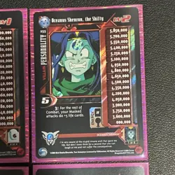 Score Dragon Ball GT CCG 2004 Oceanus Shenron Personality Holo Lot (4 Cards) - Image 3