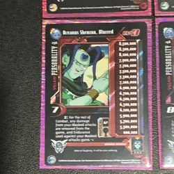 Score Dragon Ball GT CCG 2004 Oceanus Shenron Personality Holo Lot (4 Cards) - Image 4