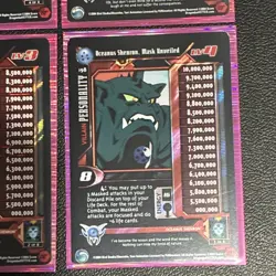 Score Dragon Ball GT CCG 2004 Oceanus Shenron Personality Holo Lot (4 Cards) - Image 5