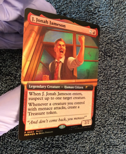 MTG FOIL J. Jonah Jameson Extended Art, NM-Mint, English Promo: Unique - Image 5