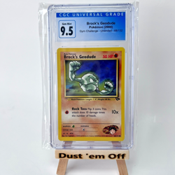 CGC NM/MINT 9.5 Brock's Geodude 68/132 Gym Challenge Vintage 2000 Pokemon TCG - Image 1