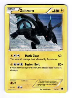 Zekrom Plasma Freeze #39 (2013) Holo HP Pokemon - Image 1