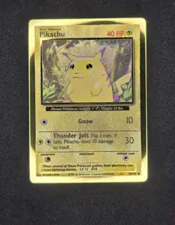 Pokemon Celebrations Gold Metal Charizard & Pikachu Cards 25th Anniversary Base - Image 3