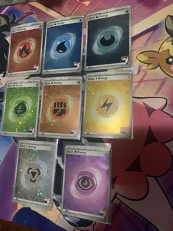 Play Pokemon Prize Pack Series 6 Cosmo Holo Basic Energy Set NM - Image 2