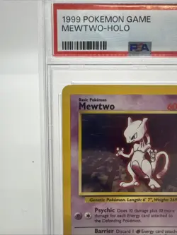 1999 Mewtwo Holo Rare Pokemon Card TCG Base Set 10/102 PSA 7 - Image 4