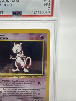 1999 Mewtwo Holo Rare Pokemon Card TCG Base Set 10/102 PSA 7 - Image 5