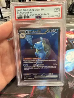 Blastoise ex 200/165 Special Illustration Rare Pokemon Scarlet Violet 151 PSA 9 - Image 1