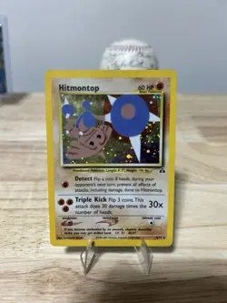 Pokemon TCG Hitmontop Neo Discovery Holo Rare #3/75 – Vintage WOTC 2001 NM - Image 1