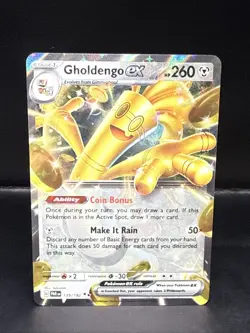 Pokemon Gholdengo ex 139/182 SV04: Paradox Rift Holo - Image 3