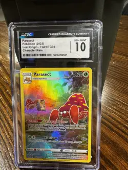 Parasect Pokemon (2022) Lost Original TG01/TG30 Character Rare CGC GEM MINT 10 - Image 1