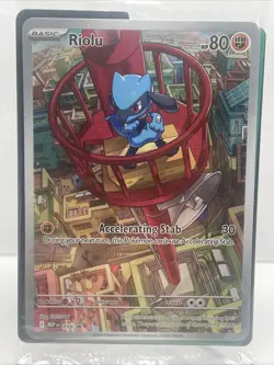 Pokemon RIOLU MEP 010- Mega Evolution - ILLUSTRATION RARE PROMO - Sealed - Image 1