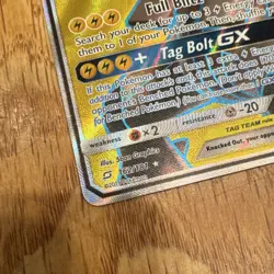 Pokemon Pikachu & Zekrom GX TAG TEAM Full Art Ultra Rare Holo 162/181 Sm-Team Up - Image 2