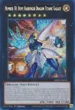 Yugioh! Number 38: Hope Harbinger Dragon Titanic Galaxy - RA02-EN036 - Secret Ra - Image 1