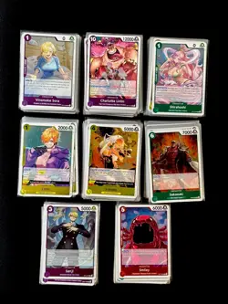 One Piece Lot of Over 375 Foil Rare Various OP All Foil Cards! English NM TCG - Image 1