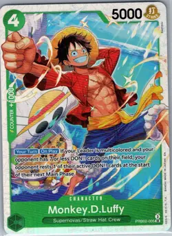 Monkey.D.Luffy PRB02-005 SR PRB02 - One Piece Card - NM - Image 1