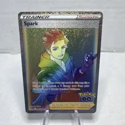 Spark Trainer 085/078 Secret Rainbow Rare-Holo-Pokemon GO-Pokemon Card - Image 1
