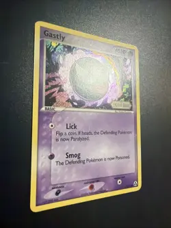 Pokemon TCG Gastly EX Legend Maker Reverse Holo Stamped 52/92 NM Excellent Card - Image 2