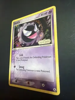 Pokemon TCG Gastly EX Legend Maker Reverse Holo Stamped 52/92 NM Excellent Card - Image 3