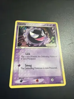 Pokemon TCG Gastly EX Legend Maker Reverse Holo Stamped 52/92 NM Excellent Card - Image 4