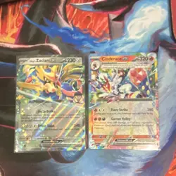 Pokemon Fusion Strike Full Art Holo Lot 9 Cards Zacian Cinderace Empoleon Yamper - Image 1