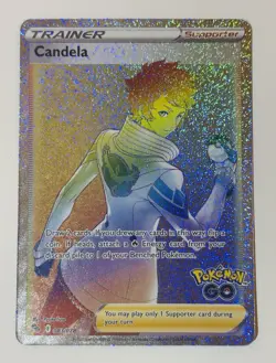 Pokemon Candela Full Art Secret Rare Trainer 083/078 Pokemon GO Holo Card - Image 1