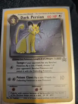 Dark Persian Black Star Promo Holo Card 17 - Image 1