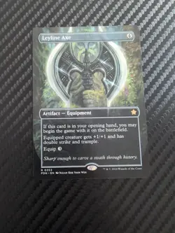 Leyline Axe (Borderless) Foundations Regular NM MTG #353 - Image 1